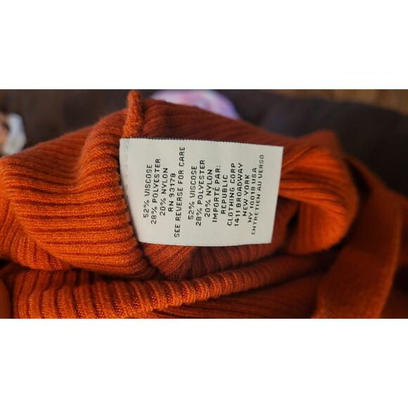 Carmen Orange Knit Top Large - Picture 4 of 4